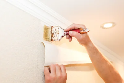Pose de papier peint à Thiolières — revêtements muraux et toiles de verre